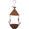 Clayre & Eef 6Y5795 Bagno per uccelli sospeso in metallo marrone 15x14x42 cm Stile antico