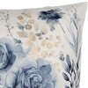 Clayre & Eef KT021.400 Copricuscino Bianco Blu 45x45 cm Design Floreale