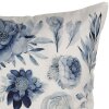 Clayre & Eef KT021.401 Copricuscino 45x45 cm Bianco Blu Fiori Vintage