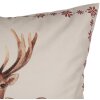 Copri cuscino Clayre & Eef Motivo cervo Beige Brown 45x45 cm Poliestere