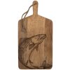 Clayre & Eef 6H2391 Tagliere decorativo in legno marrone naturale 25x2x50 cm