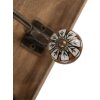 Clayre & Eef 6H2393 Appendiabiti da parete Legno Ferro Marrone Antico 45x11x18 cm