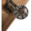 Clayre & Eef 6H2393 Appendiabiti da parete Legno Ferro Marrone Antico 45x11x18 cm
