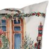 Clayre & Eef KT021.403 Copricuscino 45x45 cm Bianco Rosso Verde Country Christmas