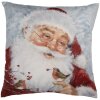 Clayre & Eef KT021.406 Copricuscino Design Natale Grigio Rosso 45x45 cm