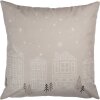 Clayre & Eef KT021.408 Copricuscino Beige 45x45 cm Motivo invernale in stile country