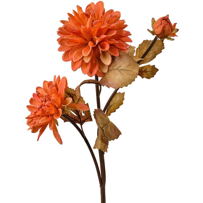 Clayre & Eef 6PL0387O Fiore artificiale arancione marrone 10x10x66 cm