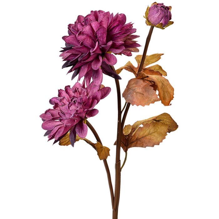 Clayre & Eef 6PL0387PA Fiore artificiale viola marrone 66 cm Fiore decorativo