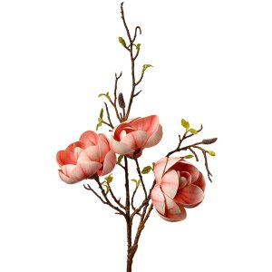 Clayre & Eef Ramo decorativo con fiori rosa marrone...