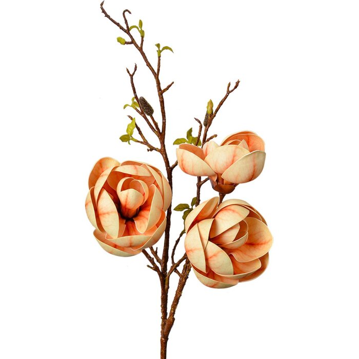 Clayre & Eef 5PL0169Y Decorazione Ramo con Fiori Giallo Marrone 20x20x106 cm