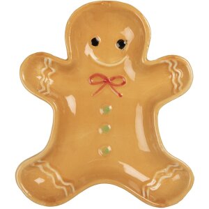 Clayre & Eef 6CE2134 Ciotola Gingerbread Man Brown...