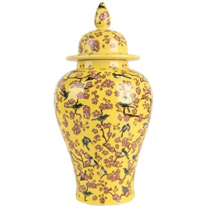 Clayre & Eef 6CE2140 Vaso decorativo con coperchio...
