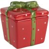 Clayre & Eef 6CE2149 Pentola con coperchio Rosso Verde 9x9x11 cm Stile Country