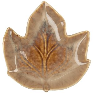 Clayre & Eef 6CE2150 Ciotola Leaf Brown in ceramica...