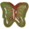 Clayre & Eef 6CE2152 Ciotola Butterfly Verde Rosso 14x13x2 cm