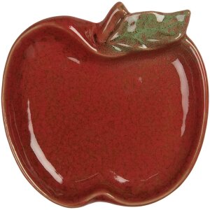 Clayre & Eef 6CE2153 Ciotola Mela in ceramica rossa...