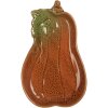 Clayre & Eef 6CE2155 Ciotola Zucca in ceramica arancione verde 17x10x2 cm