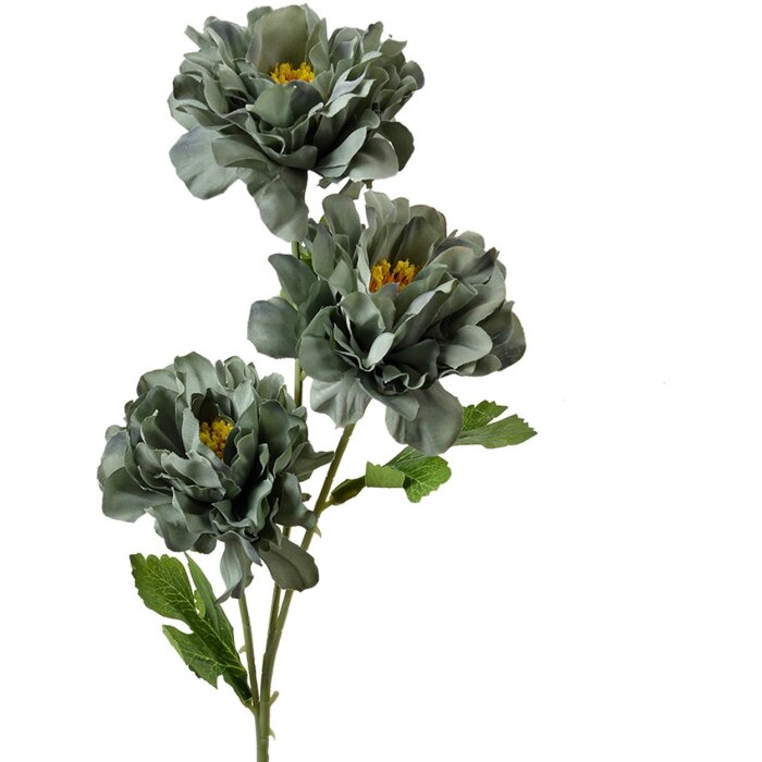 Clayre & Eef ramo decorativo fiori verde 64cm plastica aspetto naturale