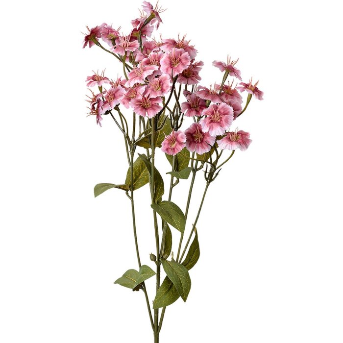 Clayre & Eef ramo decorativo fiori rosa 8x8x63 cm plastica realistica