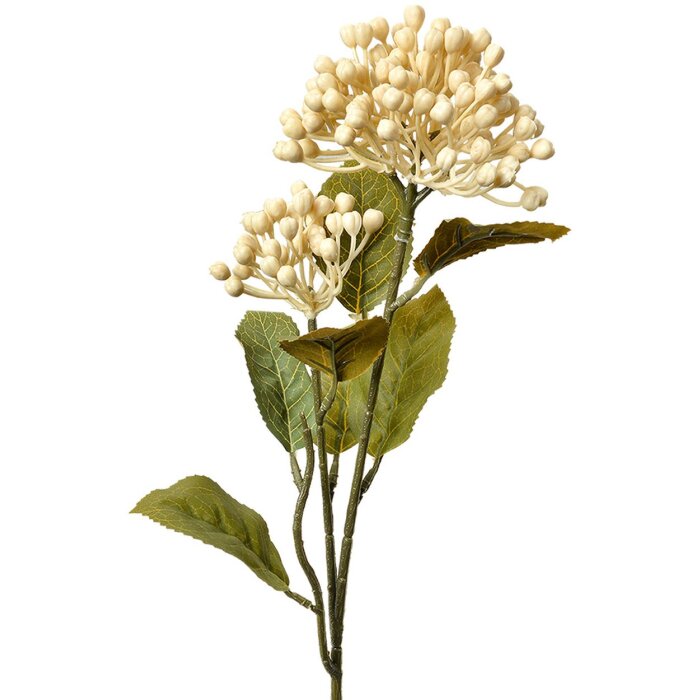 Clayre & Eef 6PL0386W Fiore artificiale Beige Verde 8x7x53 cm Plastica
