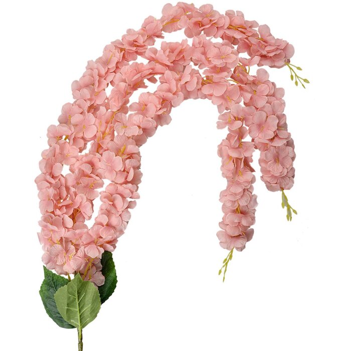 Clayre & Eef 6PL0388P Ghirlanda di fiori artificiali Rosa Verde 6x6x108 cm