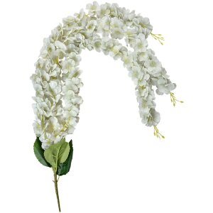 Clayre & Eef 6PL0388W Ghirlanda di fiori artificiali verde bianco 6x6x108 cm