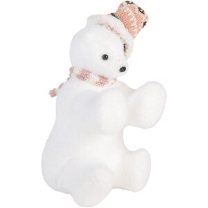 Clayre & Eef 66120 Decorazione Orsetto Polare Bianco...