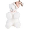 Clayre & Eef 66120 Decorazione Orsetto Polare Bianco Rosa 11x11x18 cm