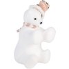 Clayre & Eef 66120 Decorazione Orsetto Polare Bianco Rosa 11x11x18 cm