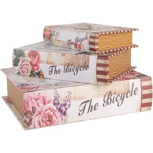 Clayre & Eef 66254 Set di 3 scatole portaoggetti in...