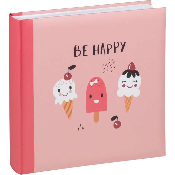 Walther album per bambini Be Happy Pink 26x25cm 50 pagine stampa artistica pagine in vetro