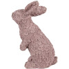 Clayre & Eef 6PR5149 Decorazione Coniglio Rosa 19x11x26 cm Poliresina