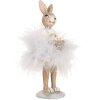 Clayre & Eef 6PR5250 Decorazione Coniglio Beige Grigio 6x6x17 cm Stile Country