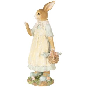 Clayre & Eef 6PR5449 Decorazione Coniglio Beige Giallo 15x12x32 cm