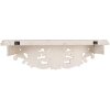 Clayre & Eef 5H0713 Set di 2 mensole da parete in stile antico bianco 70x18x22cm 60x14x19cm