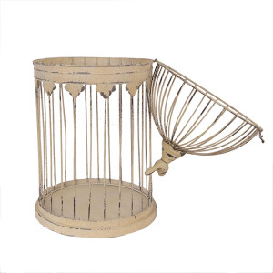 Clayre & Eef 5Y1283 Set gabbie decorative antiche marrone Ø32x60 Ø23x40 cm