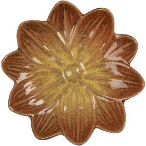 Clayre & Eef Ciotola Fiore Arancione Giallo...