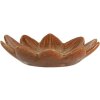 Clayre & Eef Ciotola Fiore Arancione Giallo Ø14x3 cm Ceramica smaltata