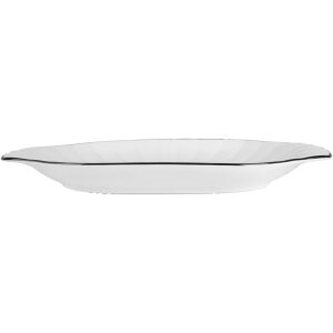 Clayre & Eef 6CE2166 Ciotola in ceramica bianca nera 29x16x3 cm Stile moderno