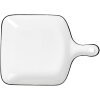 Clayre & Eef 6CE2168 Ciotola in ceramica 23x17x3 cm Bianco Nero Moderno