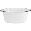 Clayre & Eef 6CEBO0212 Ciotola Bianco Nero 15x12x5 cm 400 ml Ceramica Moderna