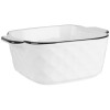 Clayre & Eef 6CEBO0212 Ciotola Bianco Nero 15x12x5 cm 400 ml Ceramica Moderna