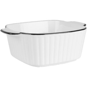 Clayre & Eef 6CEBO0213 Ciotola in ceramica bianca nera 15x12x5 cm 400 ml Moderna
