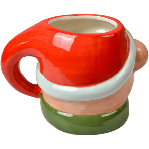 Non tradurre i marchi come Clayre & Eef. 6CEMU0187 Tazza Natale Orso Ceramica 525 ml Marrone Rosso Verde