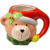 Non tradurre i marchi come Clayre & Eef. 6CEMU0187 Tazza Natale Orso Ceramica 525 ml Marrone Rosso Verde