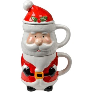 Tazza di Natale Clayre & Eef Santa Claus Ceramica...