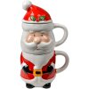 Tazza di Natale Clayre & Eef Santa Claus Ceramica 300/375ml Stile rustico