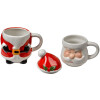 Tazza di Natale Clayre & Eef Santa Claus Ceramica 300/375ml Stile rustico