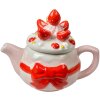 Clayre & Eef Teiera Strawberry Cake Rosa 325ml 17x10x13cm Ceramica