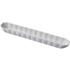 Clayre & Eef 6CE2047 Ciotola 26x4x3 cm Bianco Design Moderno Ceramica